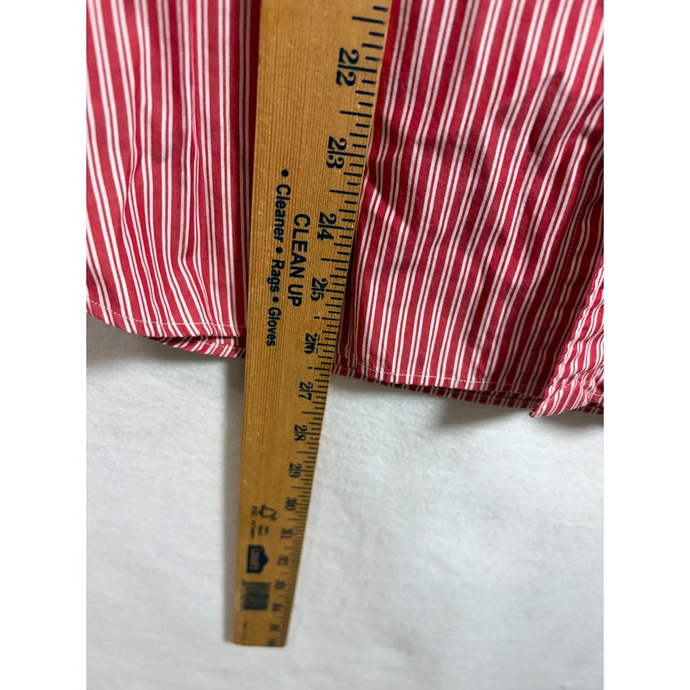 Ralph Lauren Polo Sport Womens Red White Striped Sleeveless Shirt 10 americana - Picture 6 of 7